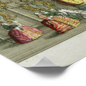 Poster Intérieur d'une galerie menant aux jardins de Vaux (Coin)