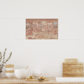 Poster Intérieur d'une imprimerie au XVIe siècle (Cuisine)