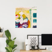 Poster Interieur mit der Uhr ,Famous Painting (Bureau à domicile)