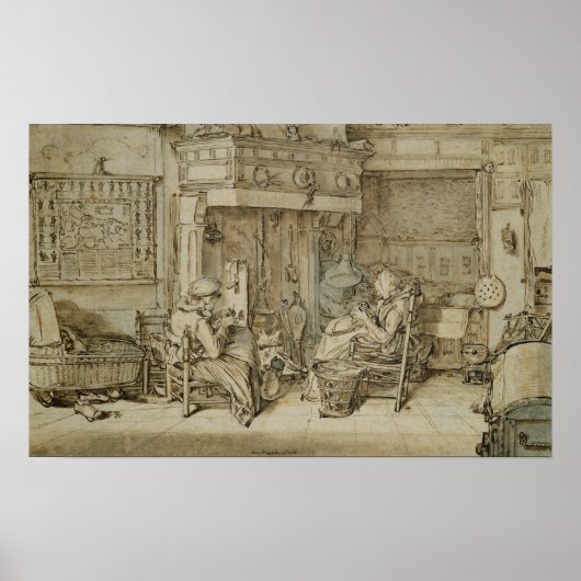 Poster Intérieur néerlandais, 1617 (Devant)