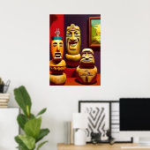 Poster Intérieur Tiki Life Ken Gage Art (Bureau à domicile)