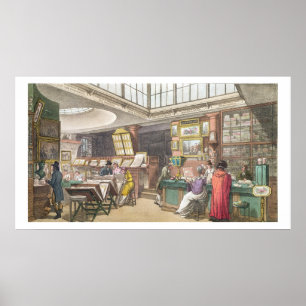Poster Interior from Ackermann's 'Repository of Arts, Lit