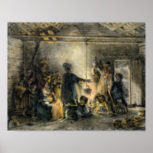 Poster Interior of a Coal-Miner's Hut