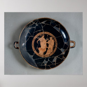 Poster Interior of an attic red-figure cup