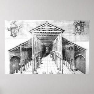 Poster Interior of Old St.Peter's, Rome