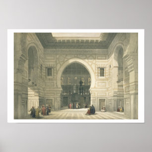 Poster Interior of the Mosque of Sultan Hasan, Cairo, fro