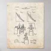 Poster Internal Combustion Engine Patent - Old Look (Devant)
