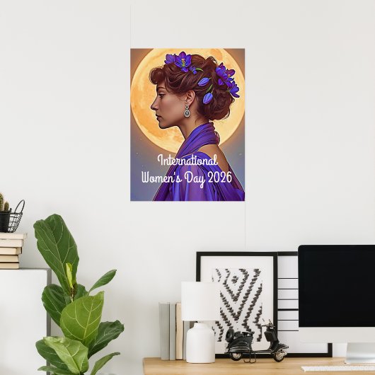 Poster  International Women's Day 2026 (Bureau à domicile)