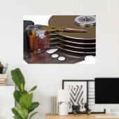 Poster Internes d'un disque dur (Bureau à domicile)