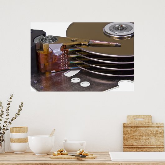 Poster Internes d'un disque dur (Cuisine)