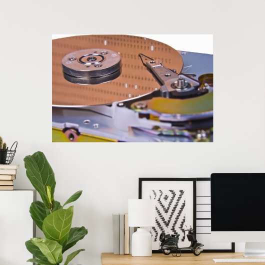 Poster Internes d'un disque dur (Bureau à domicile)