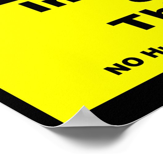 Poster Internet des objets IoT Avertissement Signal d'ave (Coin)