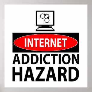 Poster Internet - risque de dépendance