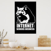 Poster Internet: Serious Business (lolcat funny tshirt) (Cuisine)