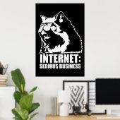 Poster Internet: Serious Business (lolcat funny tshirt) (Bureau à domicile)