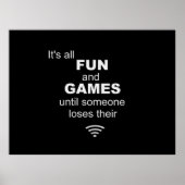 Poster Internet WiFi perdu - Noir (Devant)