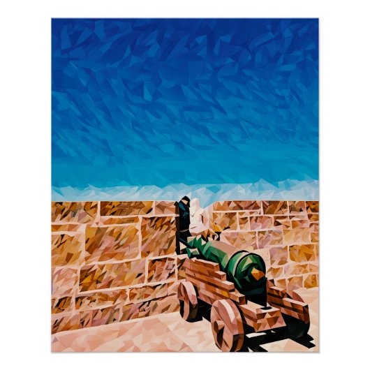 Poster Interprétation Abstraite du canon historique (Devant)