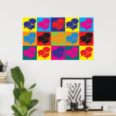 Poster Interprétation de l'art pop (Bureau à domicile)