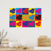 Poster Interprétation de l'art pop (Cuisine)