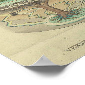 Poster Interprétation vintage de l'illustration mondiale (Coin)