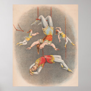 Poster Interprètes De Trapeze Hommes Et Femmes