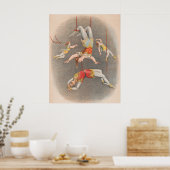 Poster Interprètes De Trapeze Hommes Et Femmes (Cuisine)