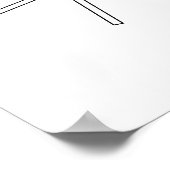 Poster Intersection de lignes et de plans - Art abstrait (Coin)