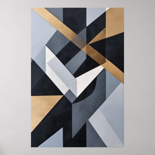 Poster Intersections Dorées (Devant)