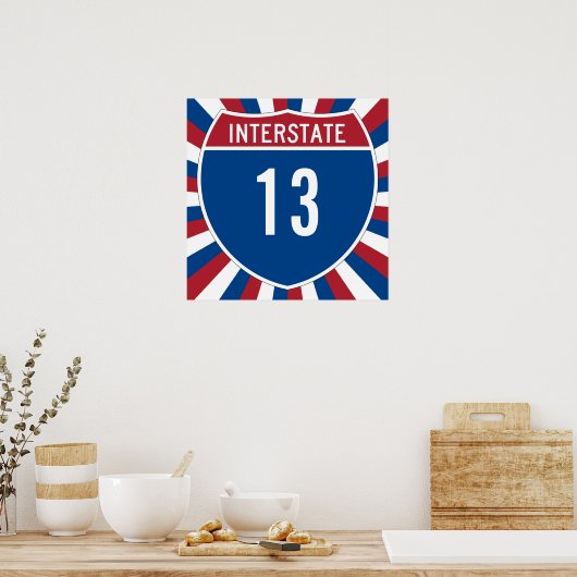 Poster Interstate 13 (Cuisine)