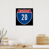 Poster Interstate 20 (Cuisine)