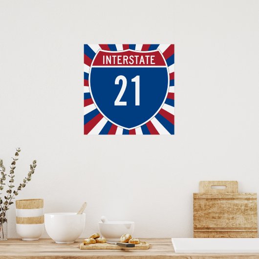 Poster Interstate 21 (Cuisine)