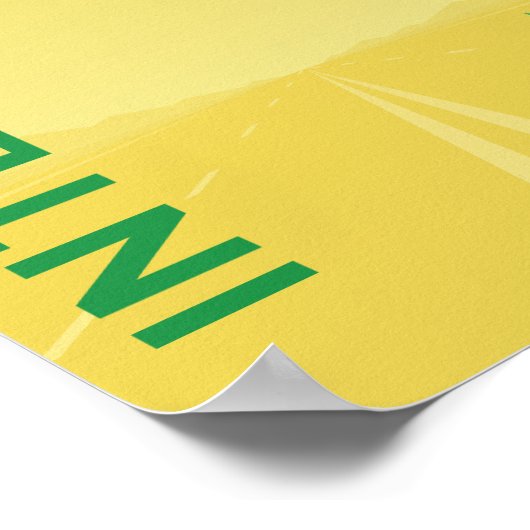 Poster Interstate 55 (I-55) (Jaune) (Coin)