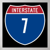 Poster Interstate 7 (Devant)