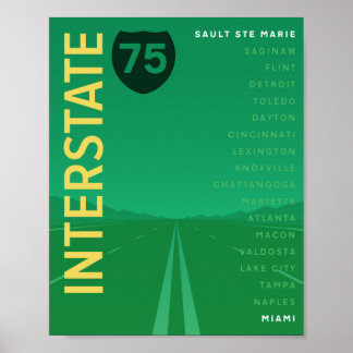 Poster Interstate 75 (I-75) (Vert)