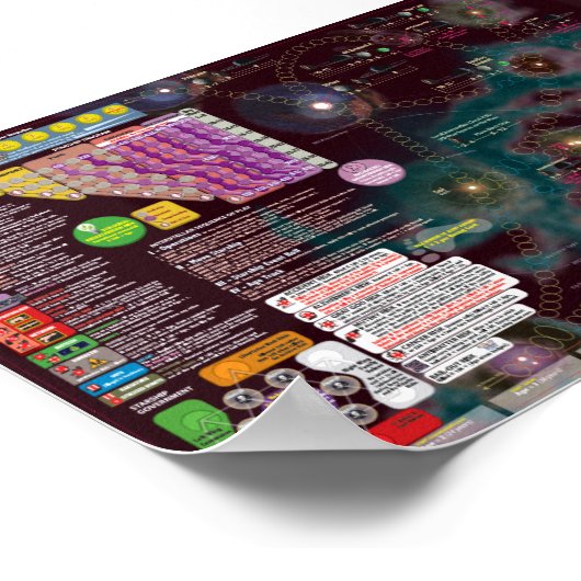 Poster Interstellar Poster-Map, 2e édition High Frontier (Coin)
