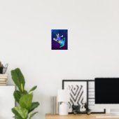 Poster Interstellar Pup sur un Surf board (Bureau à domicile)