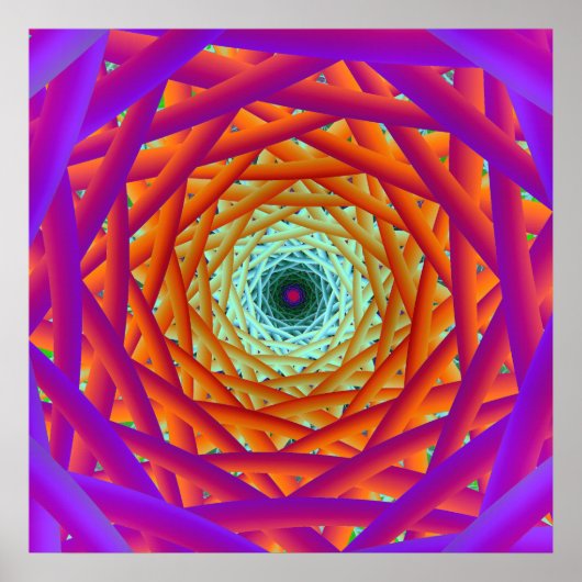 Poster 'Intertissage de lumière' (Devant)