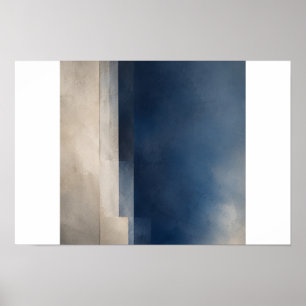 Poster Intervalle Bleu — Aurema