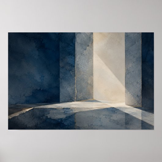 Poster Intervalle Bleu — Aurema (Paysage) (Devant)