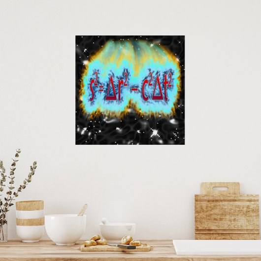 Poster Intervalle espace (Cuisine)