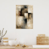 Poster Intervalles Silencieux | Abstraction Architectural (Cuisine)