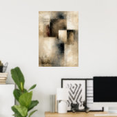 Poster Intervalles Silencieux | Abstraction Architectural (Bureau à domicile)