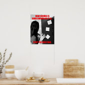 Poster Intimidation au lycée (Cuisine)