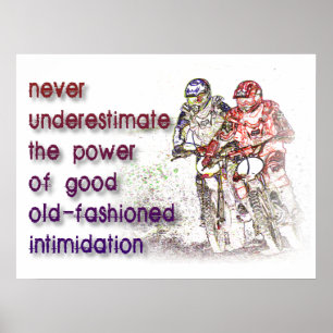 Poster Intimidation Dirt Bike Motocross Imprimer l'affich