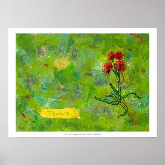 Poster Intitulé : Prospérer (Devant)