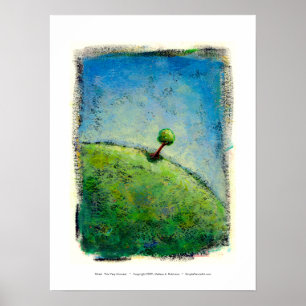 Poster Intitulé : This Very Moment - bel arbre solitaire