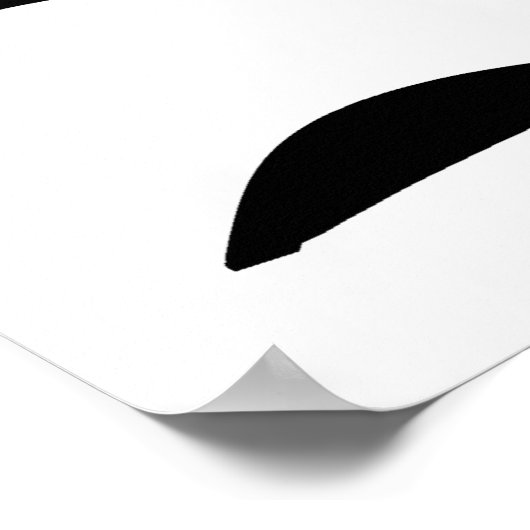 Poster Into Deep : Abstrait noir & blanc (Coin)