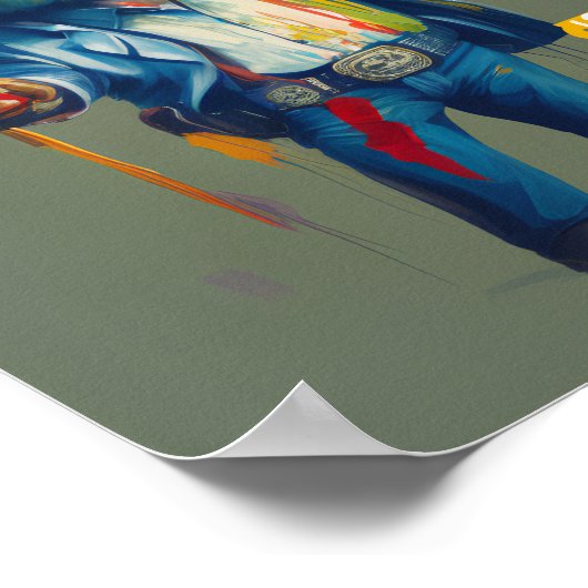 Poster Intolérant au shérif de chats grumpy au lactose et (Coin)