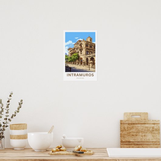 Poster Intramuros Philippines (Cuisine)