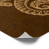 Poster Intricate Brown Capricorn Zodiac (Coin)